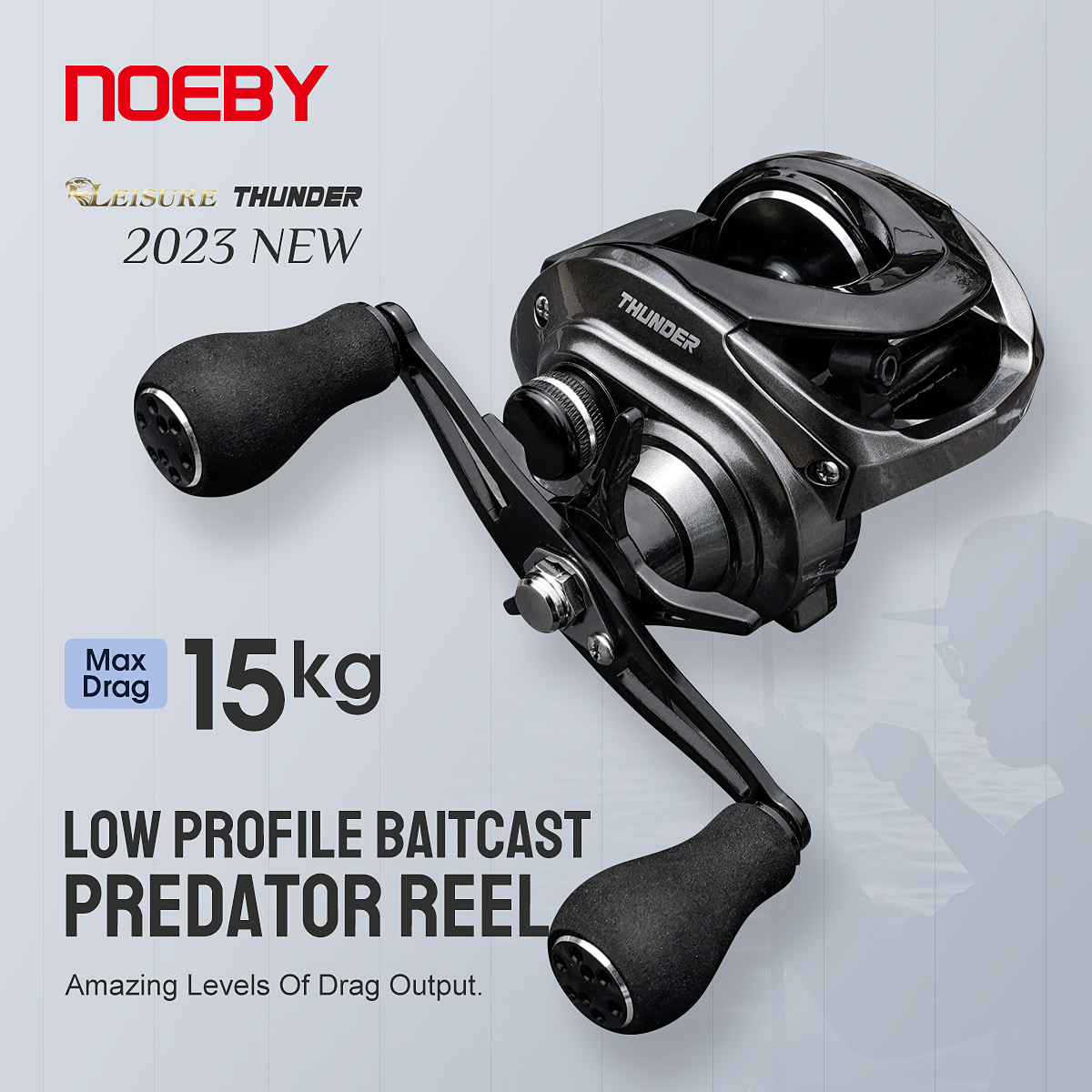Abu Garcia Reel Max - Noeby Baitcasting kołowrotek 15KG Max Drag