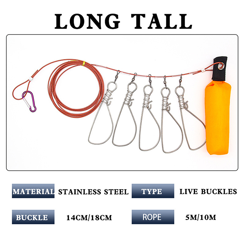 Conventional Reel - Nowy 5-zatrzaskowy klips do przechowywania ryb,