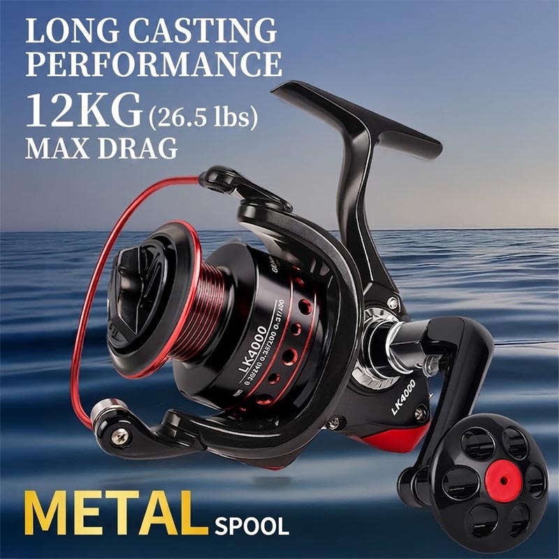 Trolling Reel - Całkowicie metalowy kołowrotek spinningowy, wytrzymały metalowy